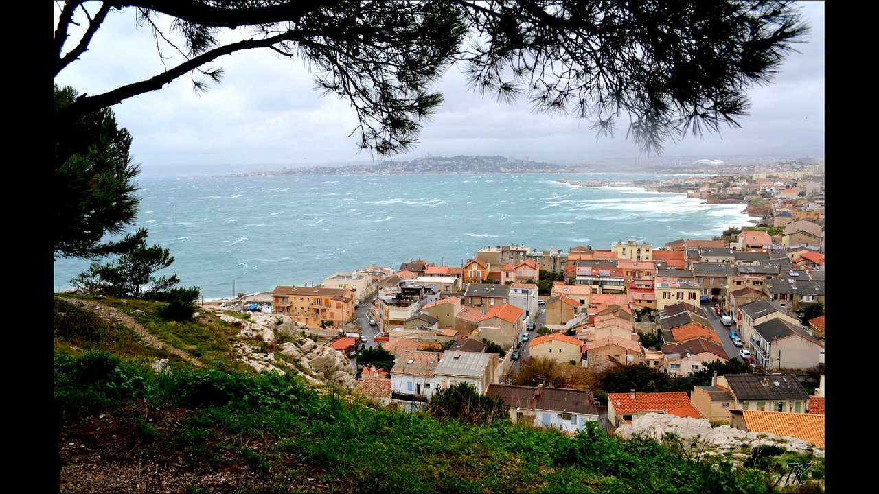 Windy day in MARSEILLE (France)