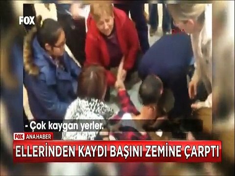 Partneri elini tutamayınca Liseli Danscı kız başını betona böyle çarptı