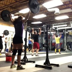 Set 2 3 behind neck snatch push press + 3 ohs