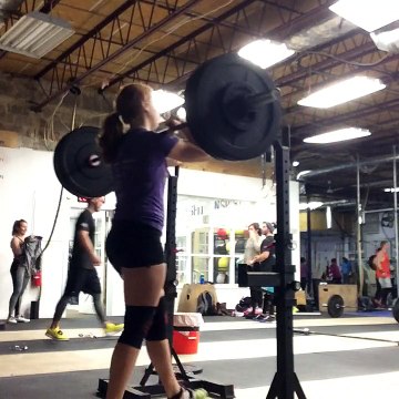 Last set 3x6 front squats 125#