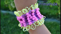 Bracelet en élastiques Rainbow Loom avec prénom - lettres et chiffres DIY