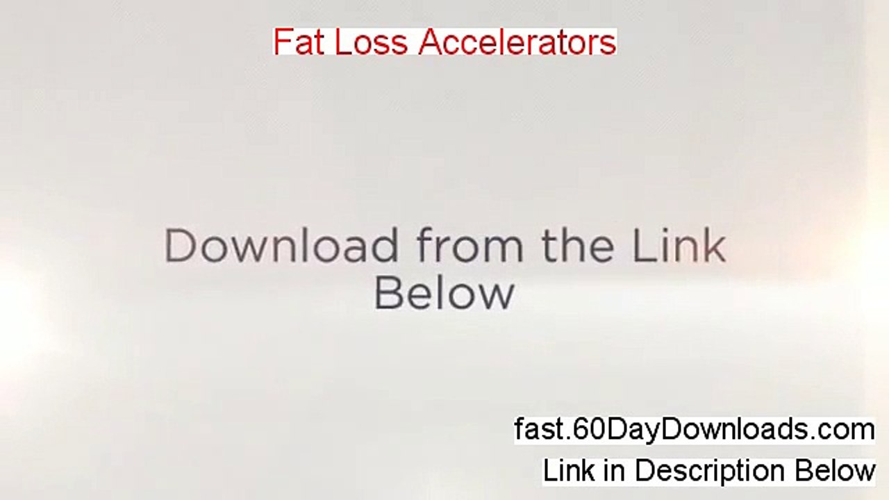 Fat Loss Accelerators Review (First 2014 membership Review)