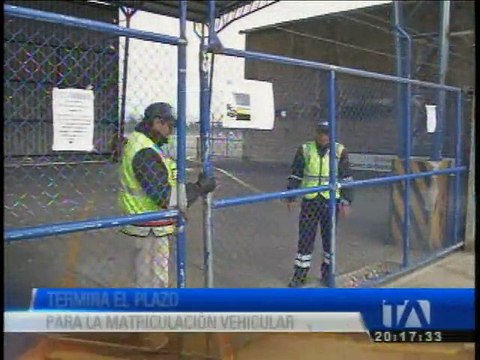 Concluyó plazo de matriculación vehicular (UIO)