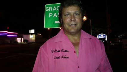 Dennis Soileau cuts an ad for Walkin On The Blvd Elvis Week 2014 video