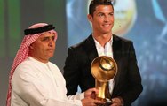 Cristiano Ronaldo wining Globe Soccer Award 2014 in DUBAI !