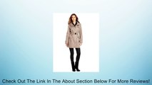 Jessica Simpson Women's Satin Zip Front Belted Gun Flap Rain Jacket, Aubergine, X-Large Review