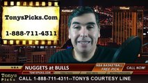 Chicago Bulls vs. Denver Nuggets Free Pick Prediction NBA Pro Basketball Odds Preview 1-1-2015