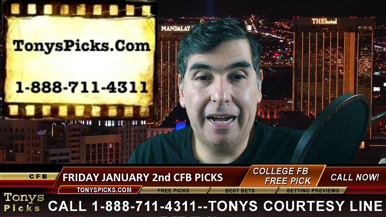 Friday College Football Bowl Betting Previews Free Picks Point Spread Odds Predictions 1-2-2015