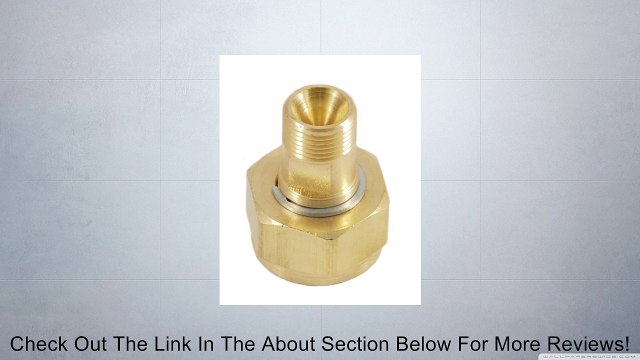 Forney 87801 Acetylene Regulator Adaptor, CGA 520 To CGA 200, B Tank to Regulator, 40-CF Review