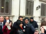 Roma - I selfie con il premier Renzi (30.12.14)