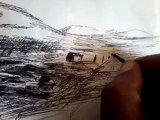 20141227_110556 Landscape Drawing Tutorial 4 - Light and shade tonal values - pen & ink strokes marks effects
