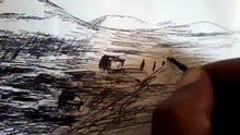 20141227_110556 Landscape Drawing Tutorial 4 - Light and shade tonal values - pen & ink strokes marks effects
