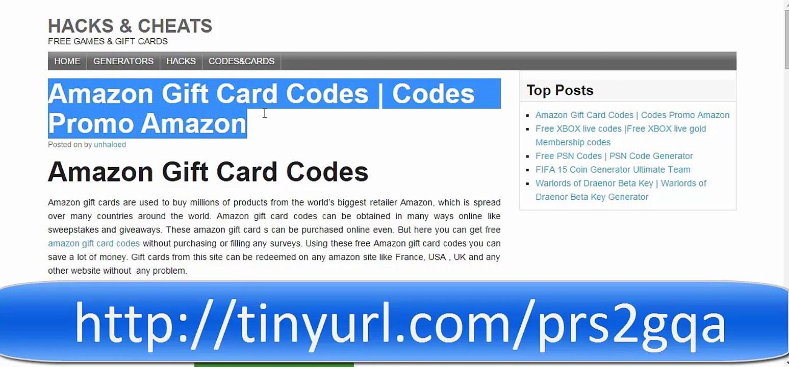 Amazon Gift Card Generator Download