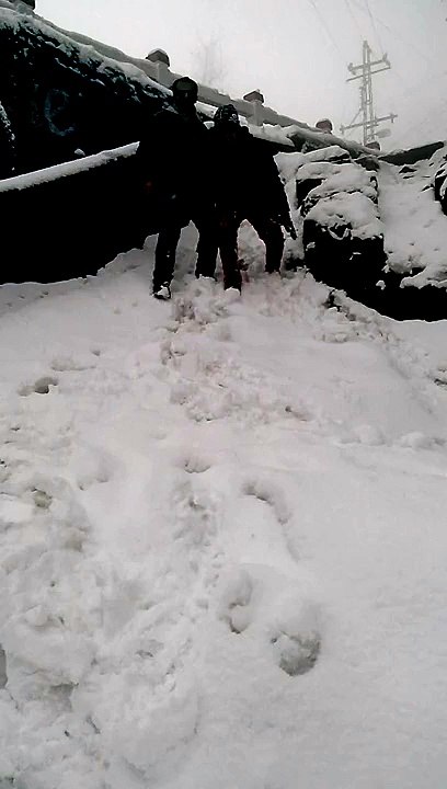 Sliding on snow