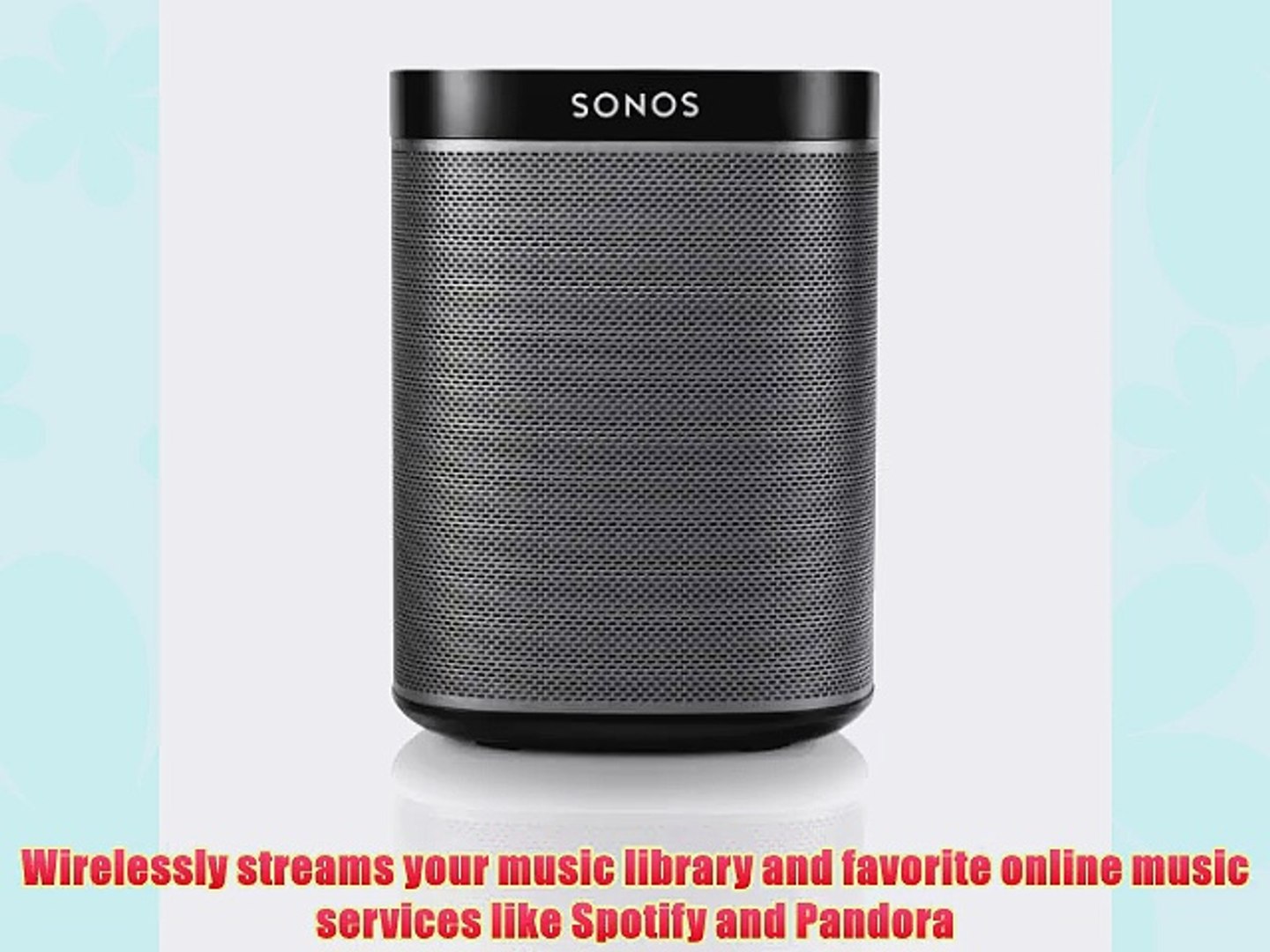 SONOS PLAY1 Compact Wireless Speaker for Streaming Music Black