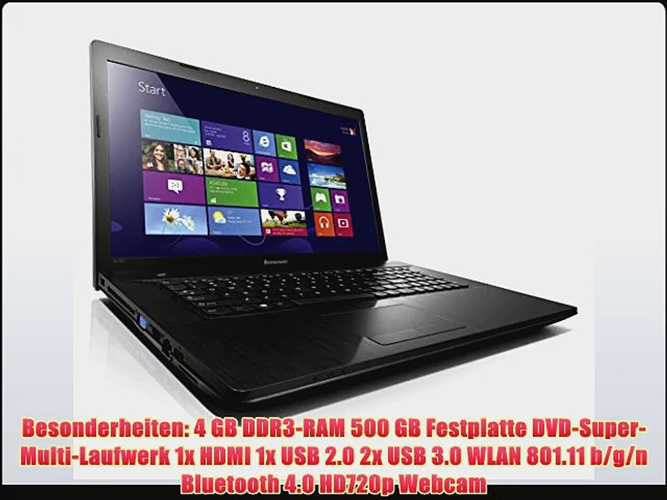 Lenovo G700 4394 cm (173 Zoll HD LED) Notebook (Intel Core i5-3230M 32GHz 4GB RAM 500GB HDD