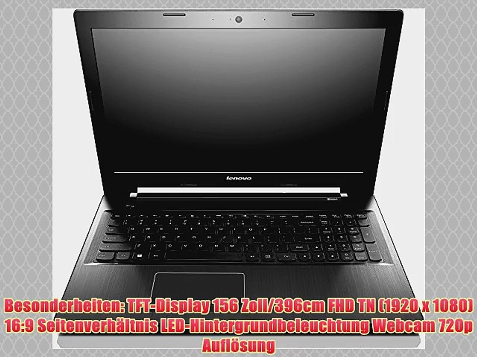 Lenovo Z50-70 396 cm (156 Zoll FHD TN) Notebook (Intel Core i3 4010U 17 GHz 4GB RAM 500GB HDD