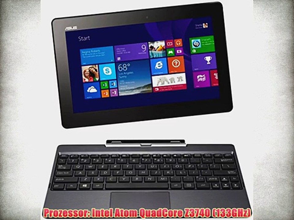 Asus Transformer Book T100TA 25.65 cm (10.1 Zoll) Convertible Tablet PC (Intel Atom Quadcore