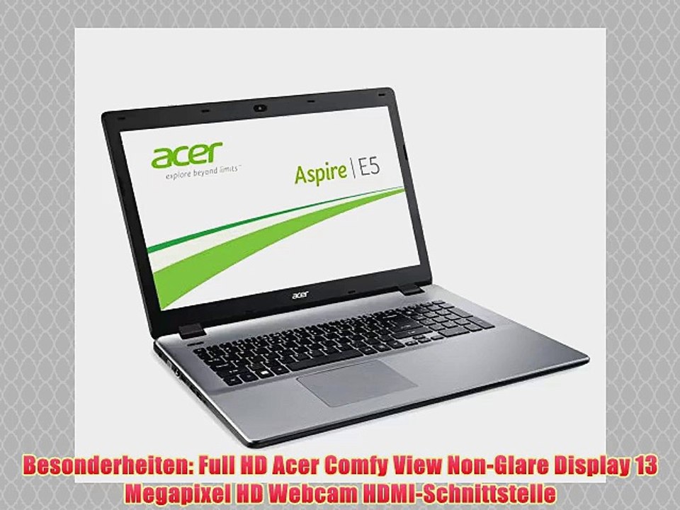 Acer Aspire E5-771G-58Z4 43.9 cm (17.3 Zoll) Notebook (Intel Core i5 4210U 17GHz 4GB RAM 500GB