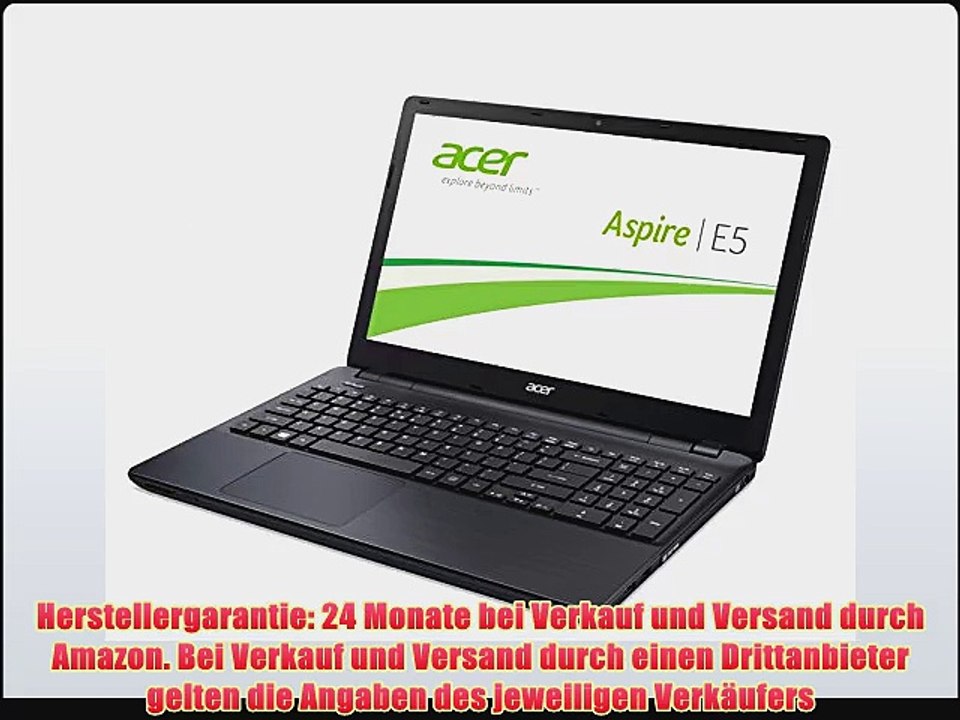 Acer Aspire E5-521-60Y6 396 cm (156 Zoll) Notebook (AMD Quad-Core A6-6310 18GHz 4GB RAM 1TB
