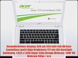 Acer Chromebook CB5-311-T6R7 338 cm (133 Zoll) Notebook (NVIDIA NV Tegra K1 21 GHz 4GB RAM