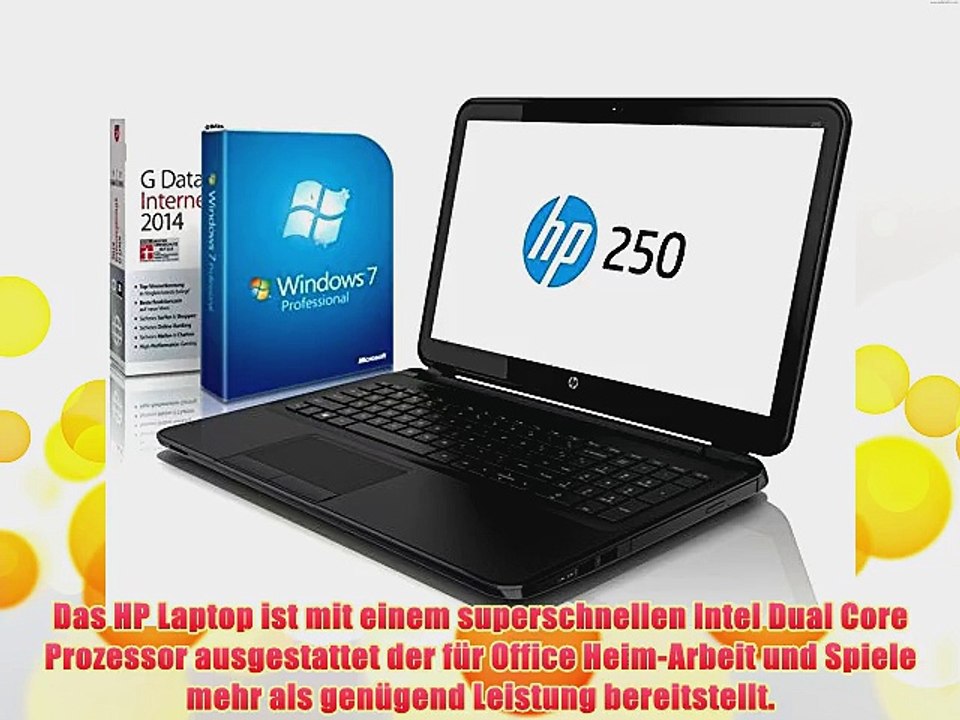 HP 250 G3 (156 Zoll) Notebook (Intel N2830 Dual Core 2x2.58 GHz 4GB RAM 750GB S-ATA HDD Intel