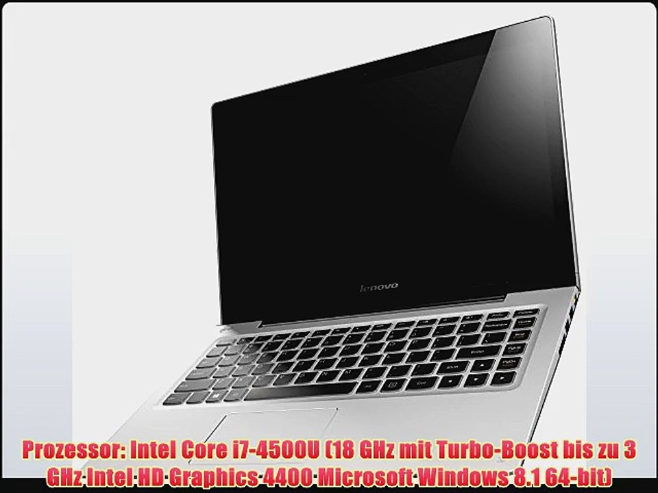 Lenovo U330 Touch 338 cm (133 Zoll HD LED) Ultrabook (Intel Core i7 4500U 3GHz 8GB RAM Hybrid