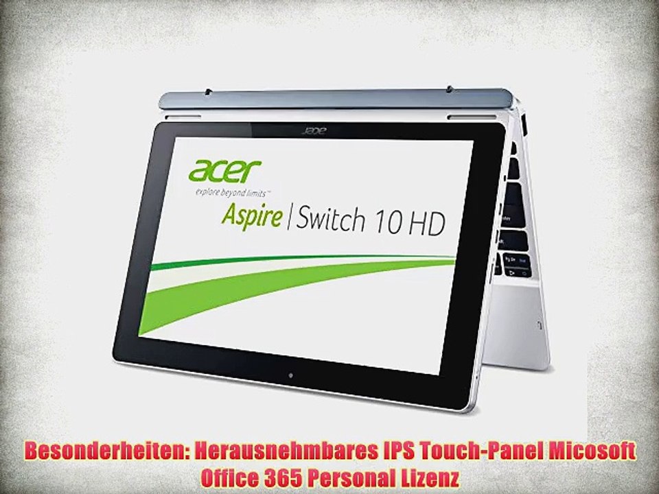 Acer Aspire Switch 10 HD (SW5-012) 257 cm (101 Zoll) Convertible Notebook (Intel Atom Z3735F