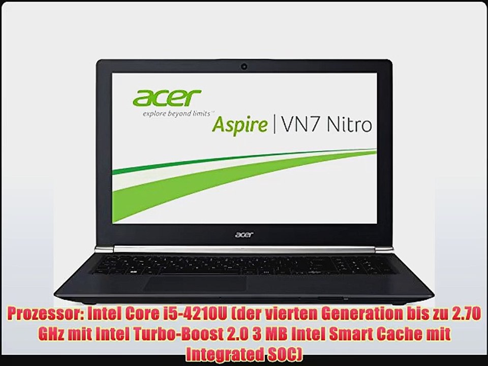 Acer Aspire VN7-571G-52DB 396 cm (156 Zoll Full-HD) Notebook (Intel Core i5-4210U 17GHz 8GB