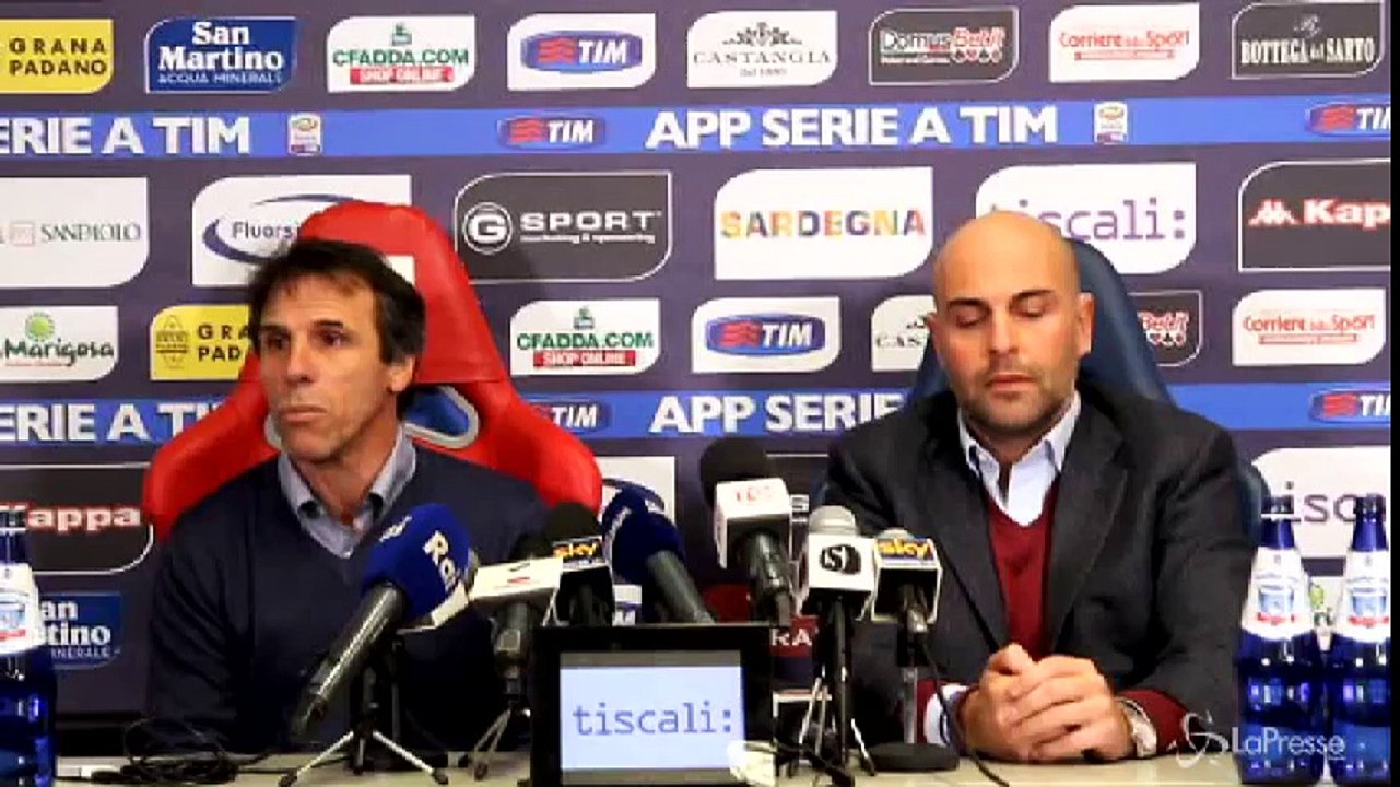 Zola: Cagliari posto speciale, dispiace trovarlo in difficoltà