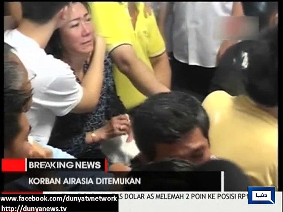 Dunya news- AirAsia plane found: Debris confirmed to be from missing flight QZ8501