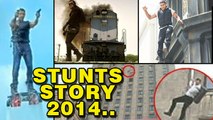 Bollywood's MOST 'Dangerous' Stunts Of 2014 | Salman, Shahrukh, Akshay