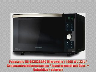 Panasonic NN-DF383BGPG Mikrowelle / 1000 W / 23 L / Sensorautomatikprogramme / Inverterkombi