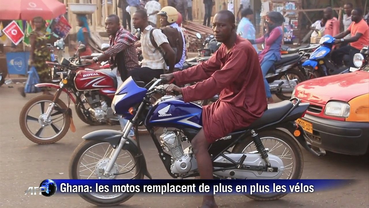 Ghana: les motos concurrencent vélos et taxis