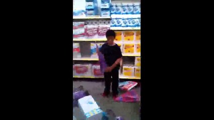 LOL_ Little Boy Destroying A Dollar Store For No Reason ! Jit Going Ham HD