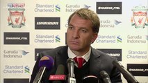 Brendan Rodgers gives short answer to long question in Liverpool press conference.