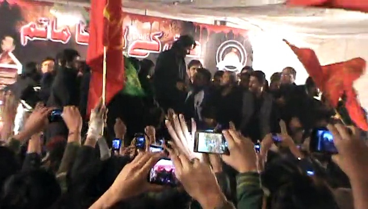 noha khuwan nadeem sarwar entry at malir Jaffar e tiyar on 6 rabiawwal 2014-2015