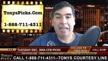 Tuesday Free College Football Bowl Picks Betting Predictions Odds Previews 12-30-2014