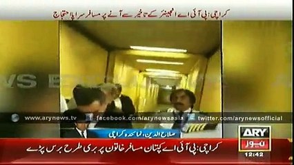 PIA Crew Comes Late Ignites Protest by Passengers