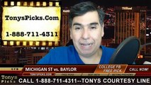 Baylor Bears vs. Michigan St Spartans Free Pick Prediction Cotton Bowl NCAA College Football Odds Preview 1-1-2015