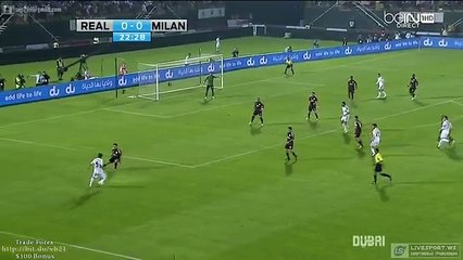 Jeremy Menez Goal - Real Madrid vs AC Milan 0-1 (Dubai Football Challenge) 2014