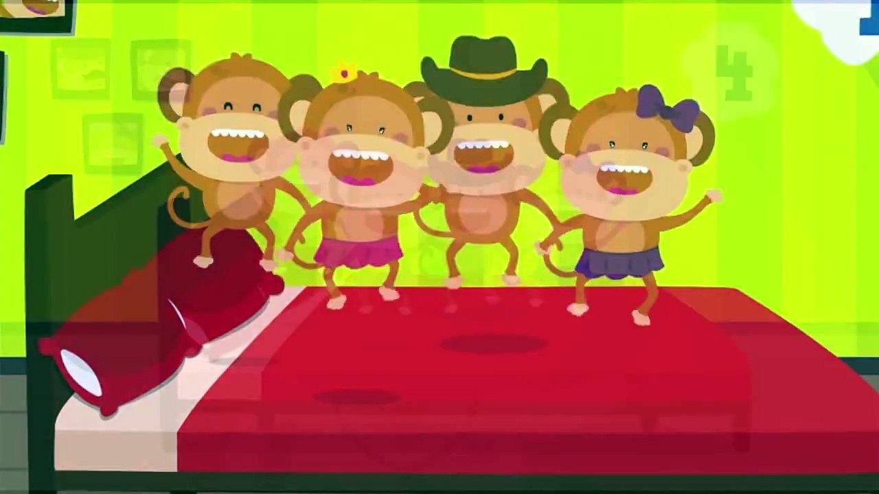 Five Little Monkeys Jumping on the Bed Nursery Rhymes Songs - video  Dailymotion