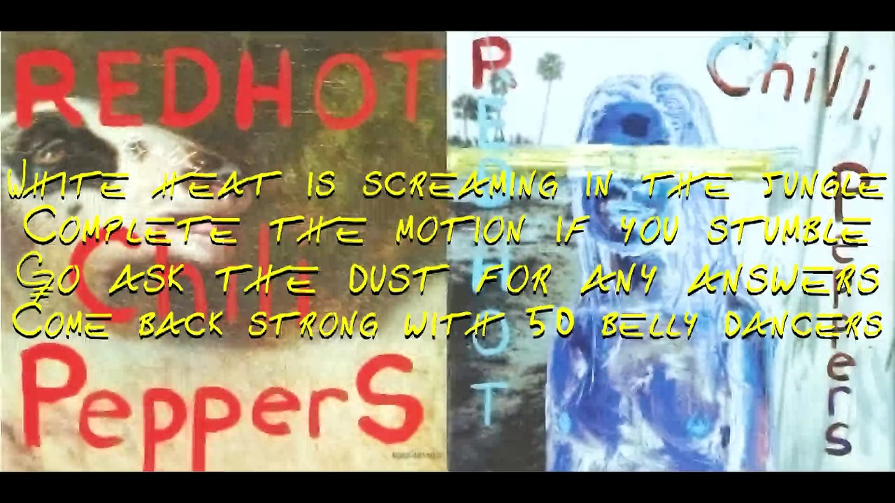 Red Hot Chili Peppers - Can't Stop with lyrics