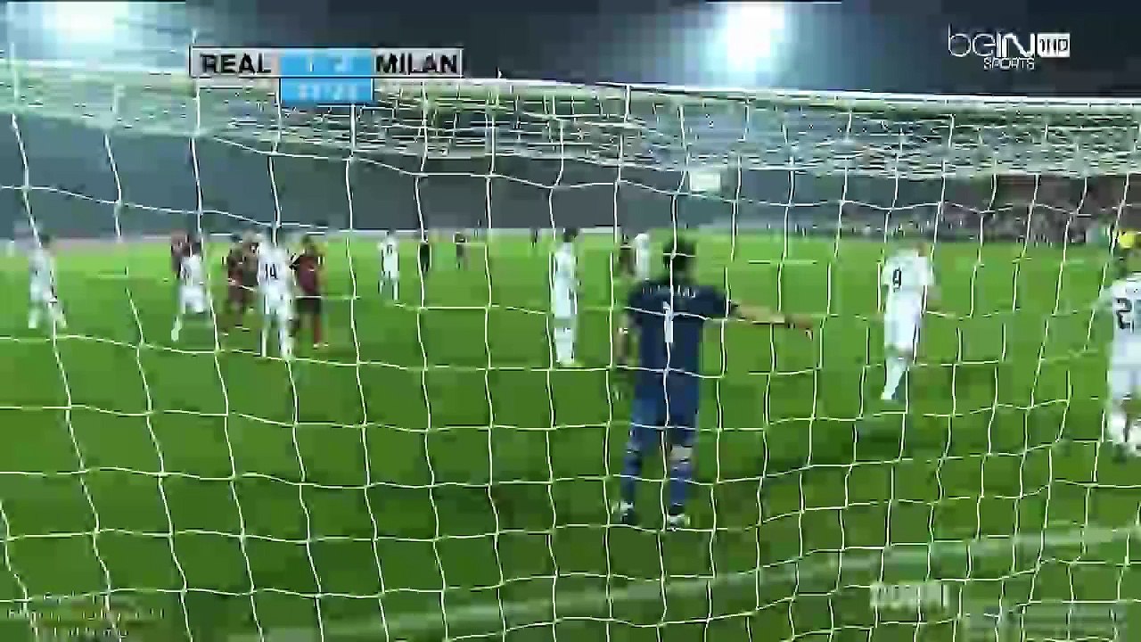 Stephan El Shaarawy Second Goal - Real Madrid vs AC MIlan 1-3 (Dubai Football Challenge) 2014
