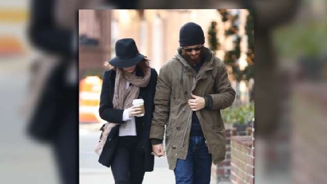 Emma Stone, Andrew Garfield Look Down