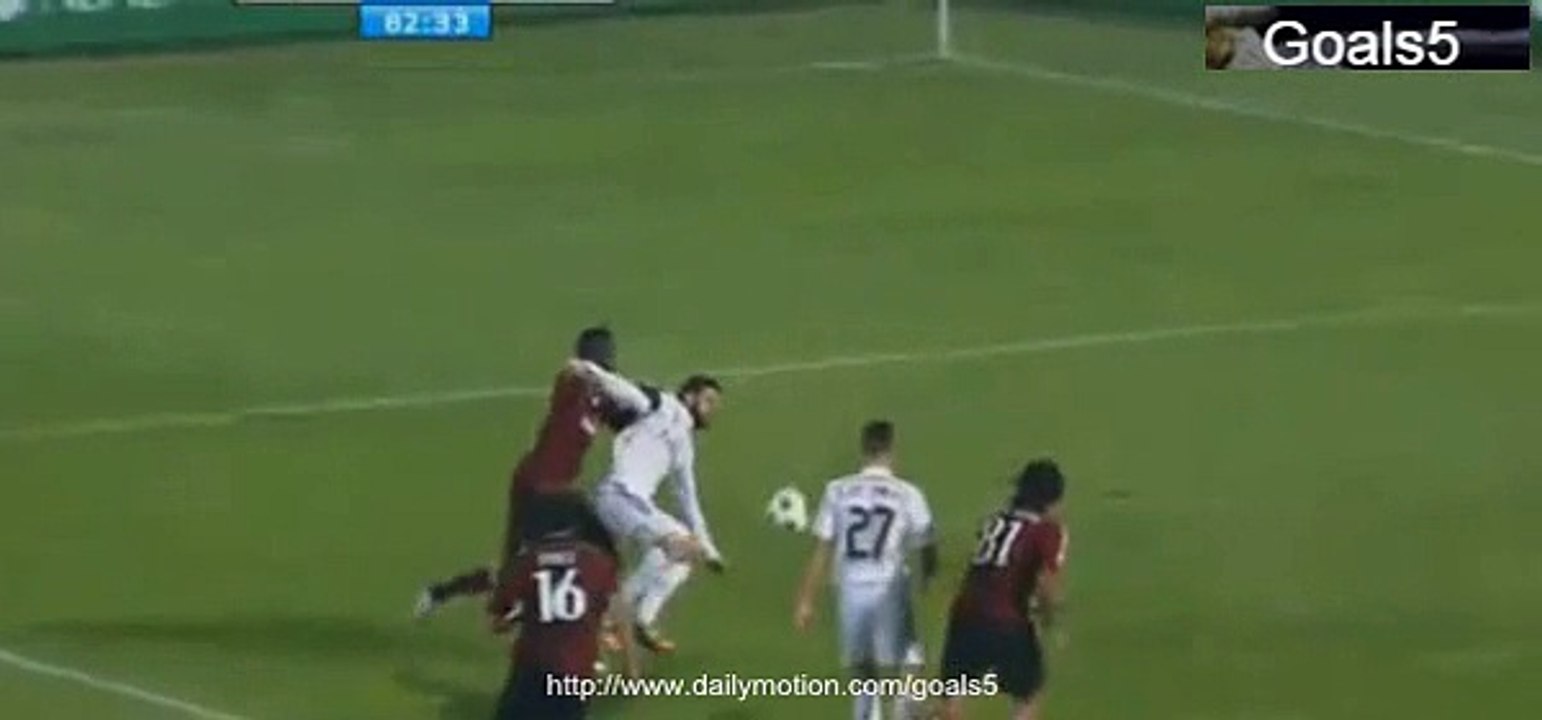 Benzema Goal Real Madrid vs AC Milan 2-4 Club Friendly 30-12-2014