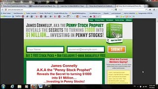 James Connelly Penny Stock Prophet scam review complaints(pennystockprophet2014)