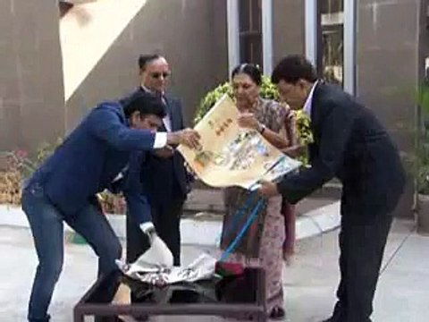 Gujarat CM Anandiben Patel launches Calender 2015 in Gandhinagar