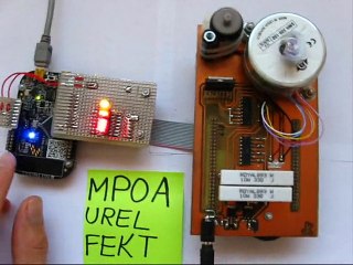 Step motor & DC motor control with FRDM-KL25Z & indicator LEDs