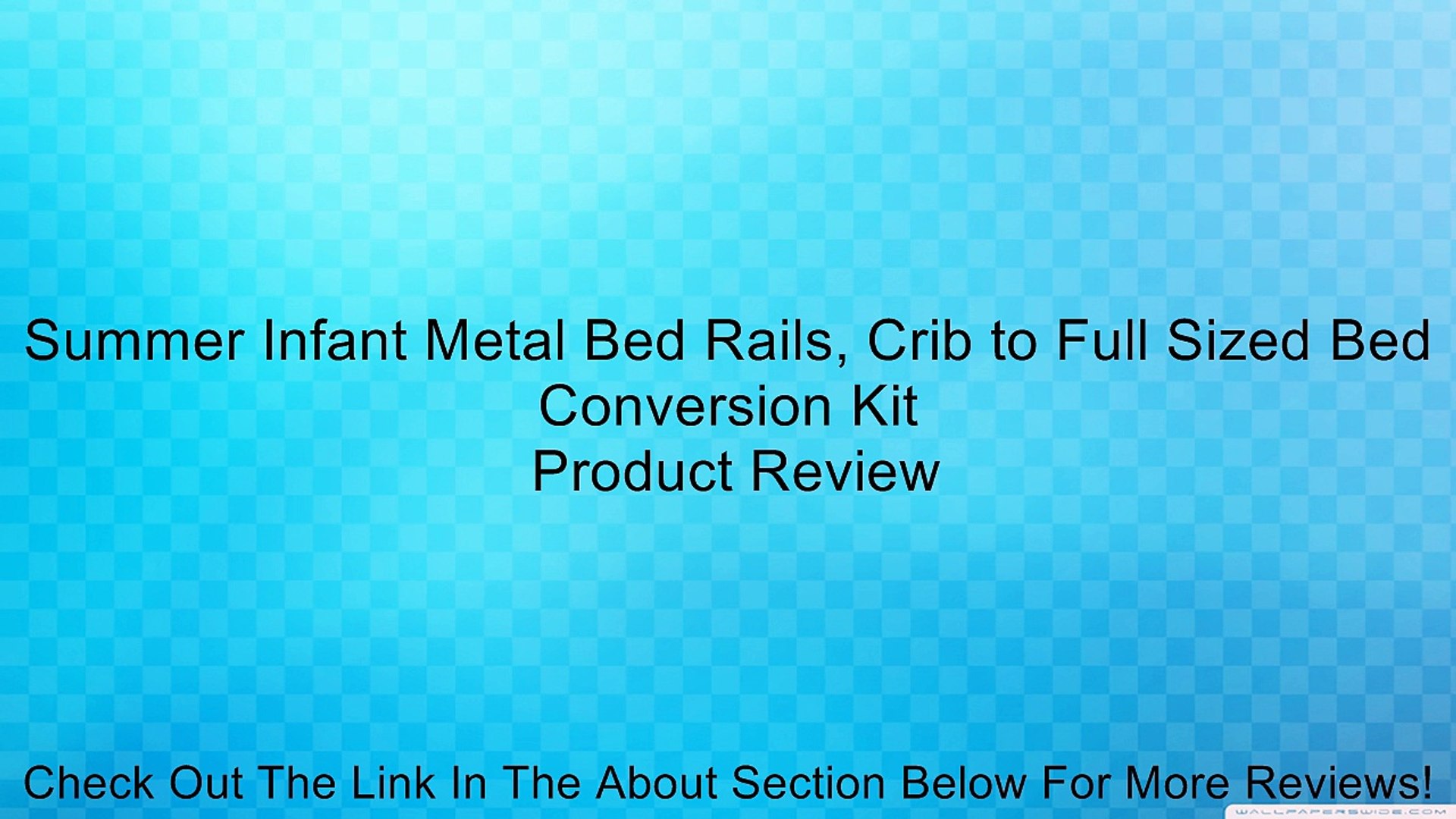 Summer Infant Metal Bed Rails Crib To Full Sized Bed Conversion